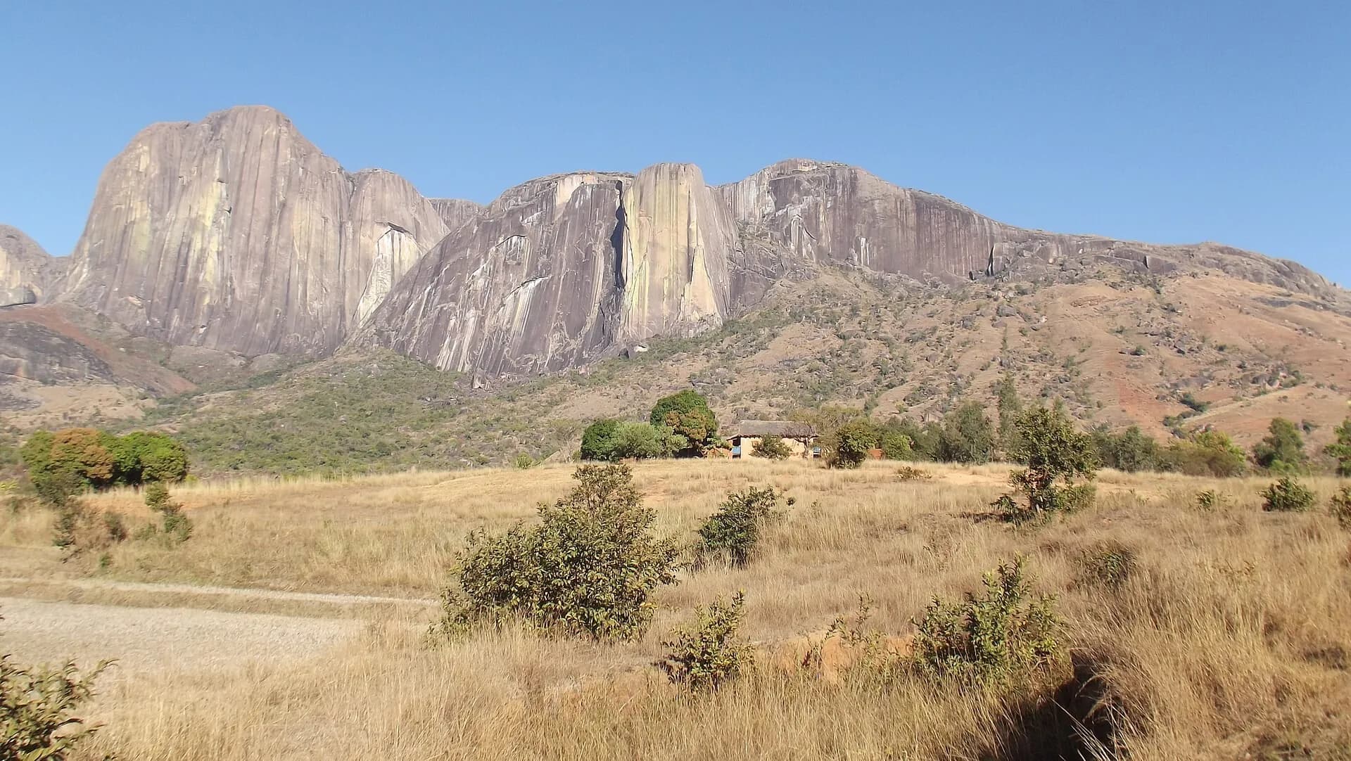 Highland landscape near Ambalavao, Madagascar, in morning light